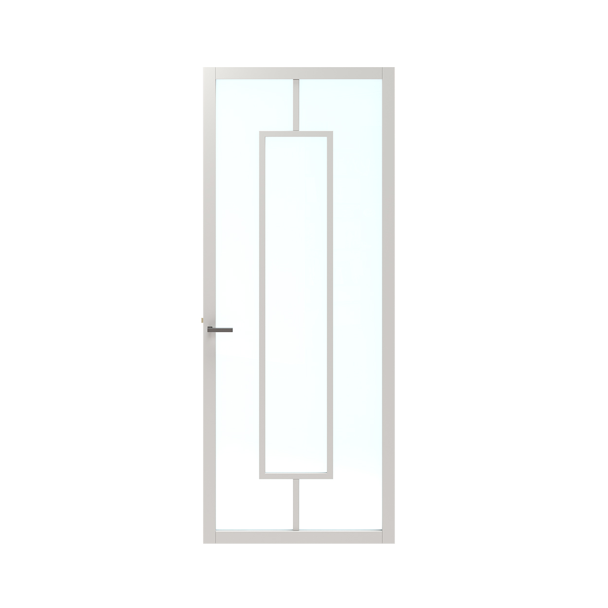 Binnendeur Skantrae SSL 14616 Blank Glas Wit Gelakt